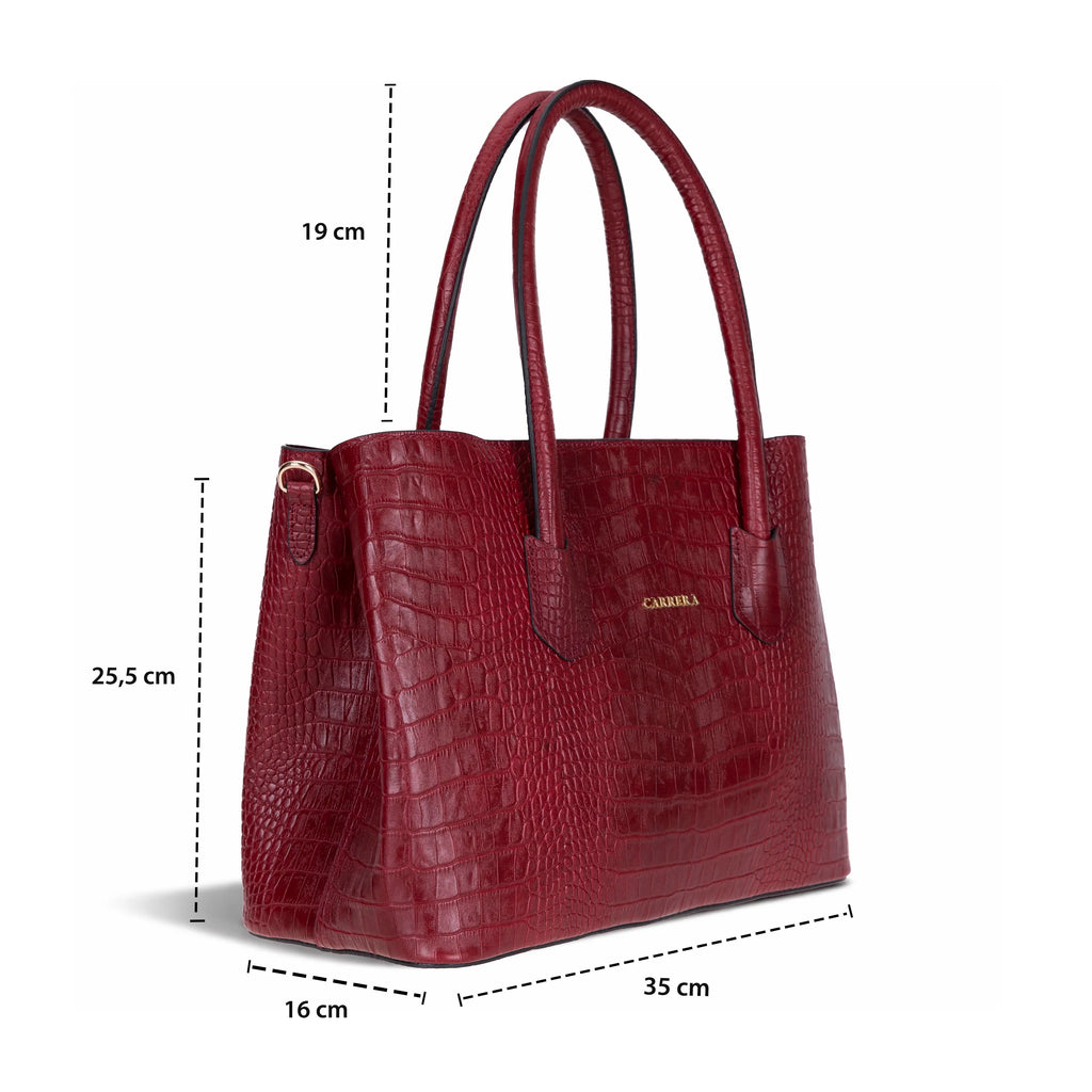 Carrera Novelya Women’s Leather Bag – Full-Grain Calf Leather Top Handle Bag for Elevated Everyday Carry | Minimal & Handcrafted - URBANPICK FASHION