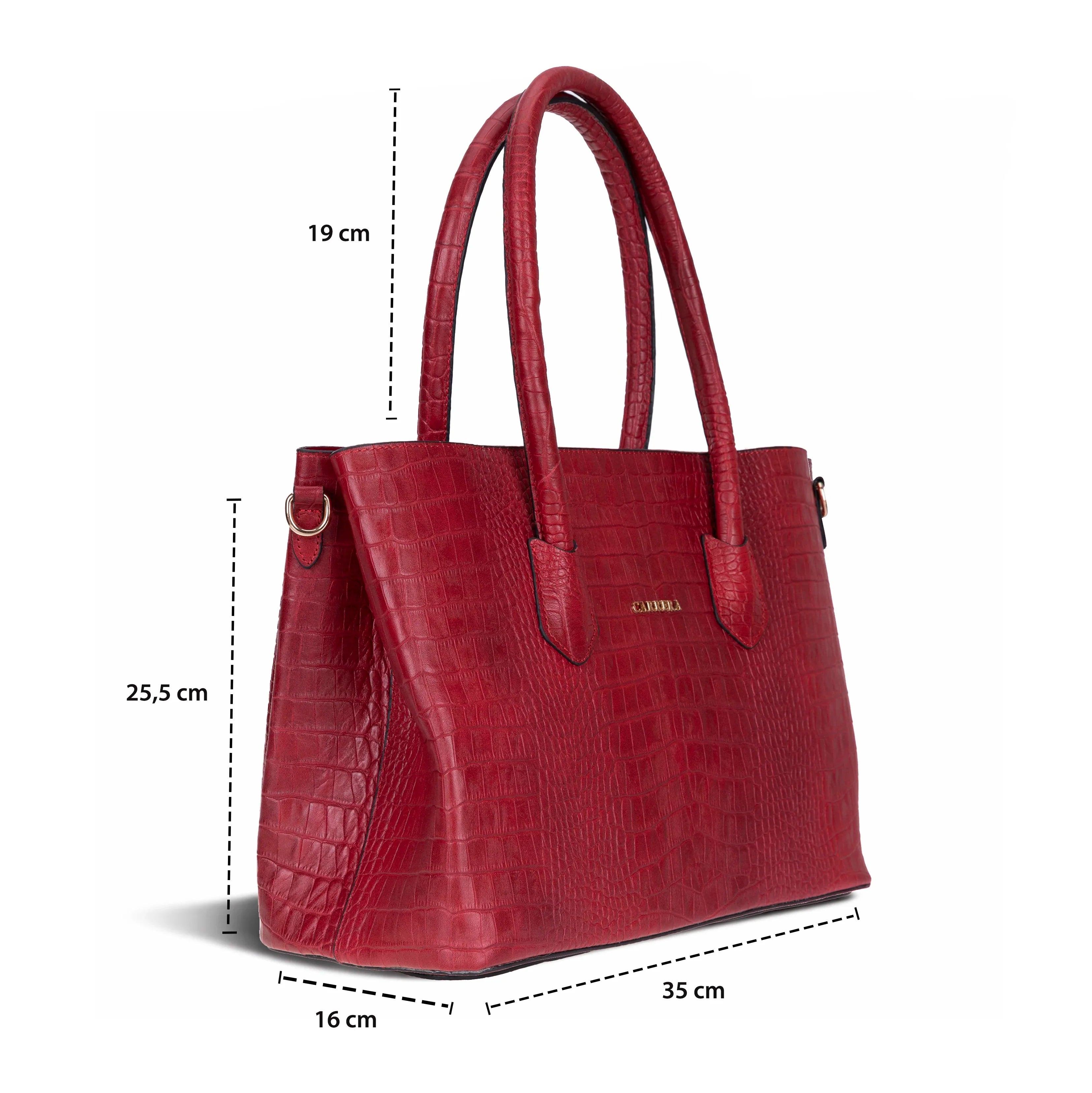 Carrera Novelya Women’s Leather Bag – Full-Grain Calf Leather Top Handle Bag for Elevated Everyday Carry | Minimal & Handcrafted - URBANPICK FASHION
