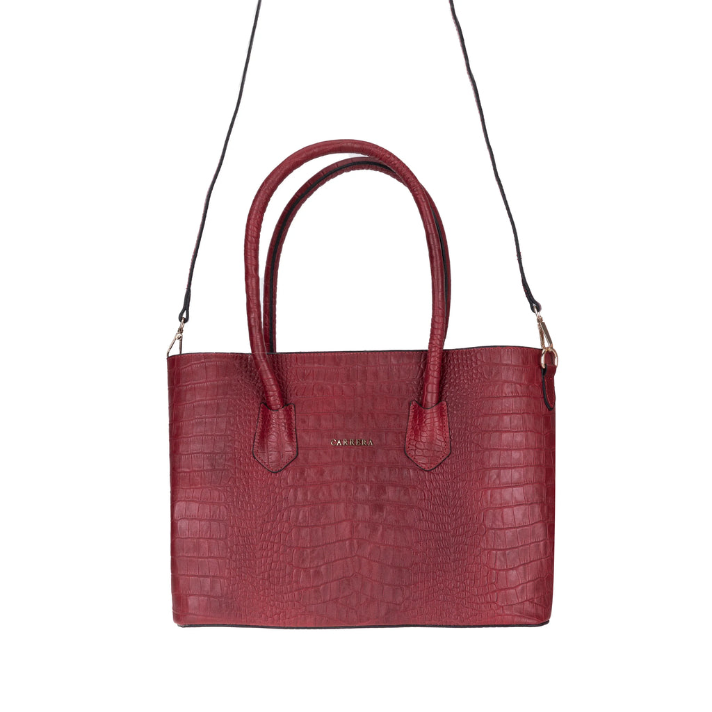 Carrera Novelya Women’s Leather Bag – Full-Grain Calf Leather Top Handle Bag for Elevated Everyday Carry | Minimal & Handcrafted - URBANPICK FASHION