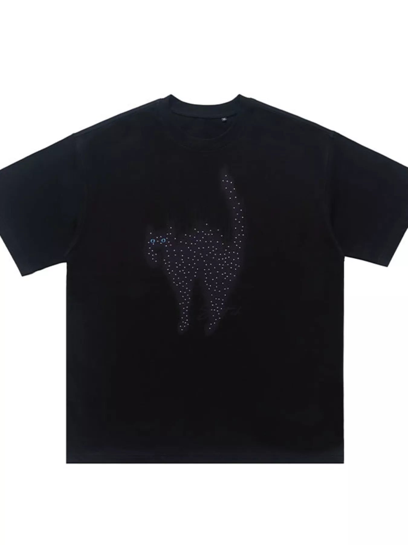 Men's Cat Graphic Short Sleeve T-Shirt - URBANPICK FASHION