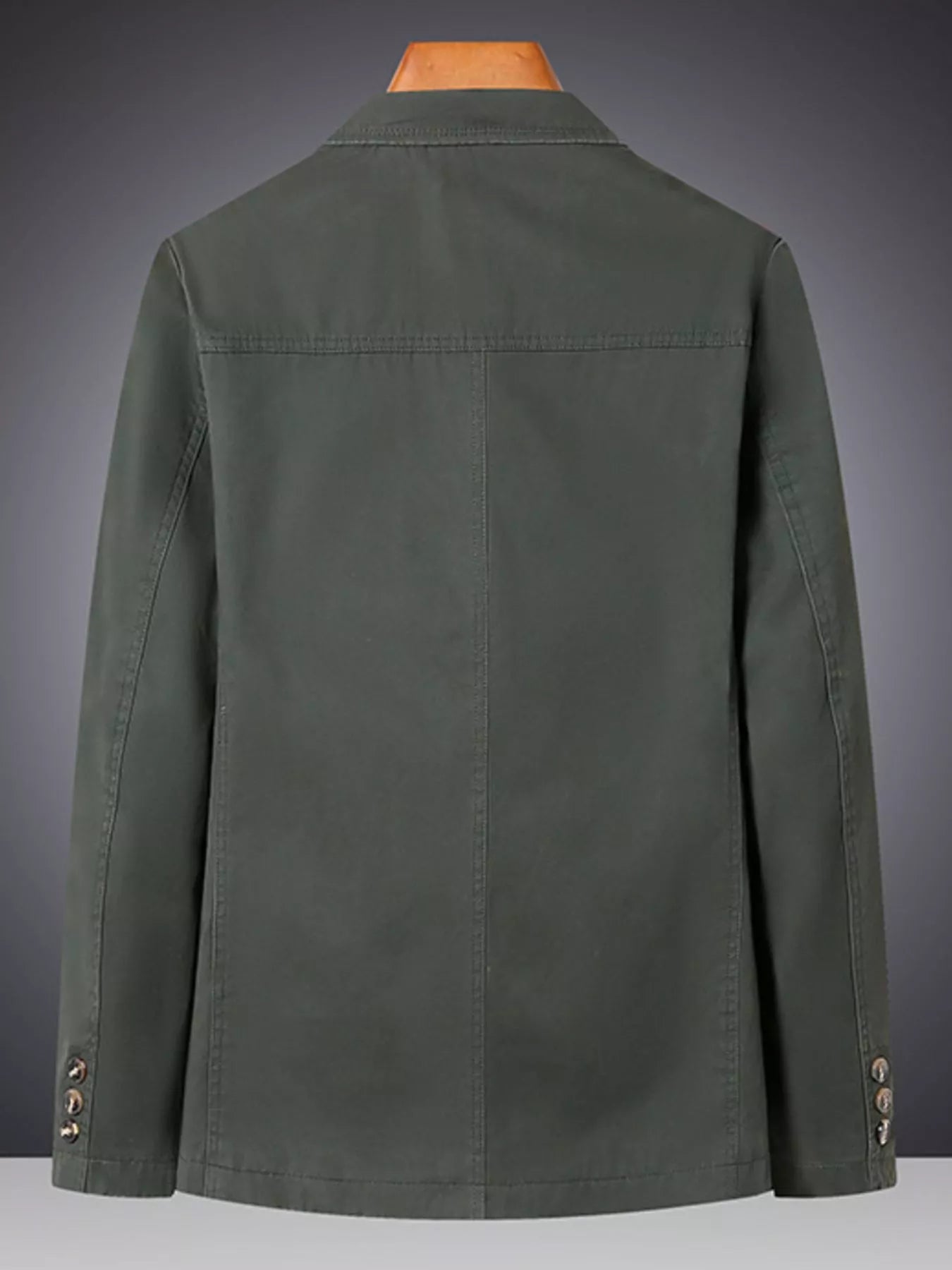 Men's Plus Size Lapel Collar Long Sleeve Blazer - URBANPICK FASHION