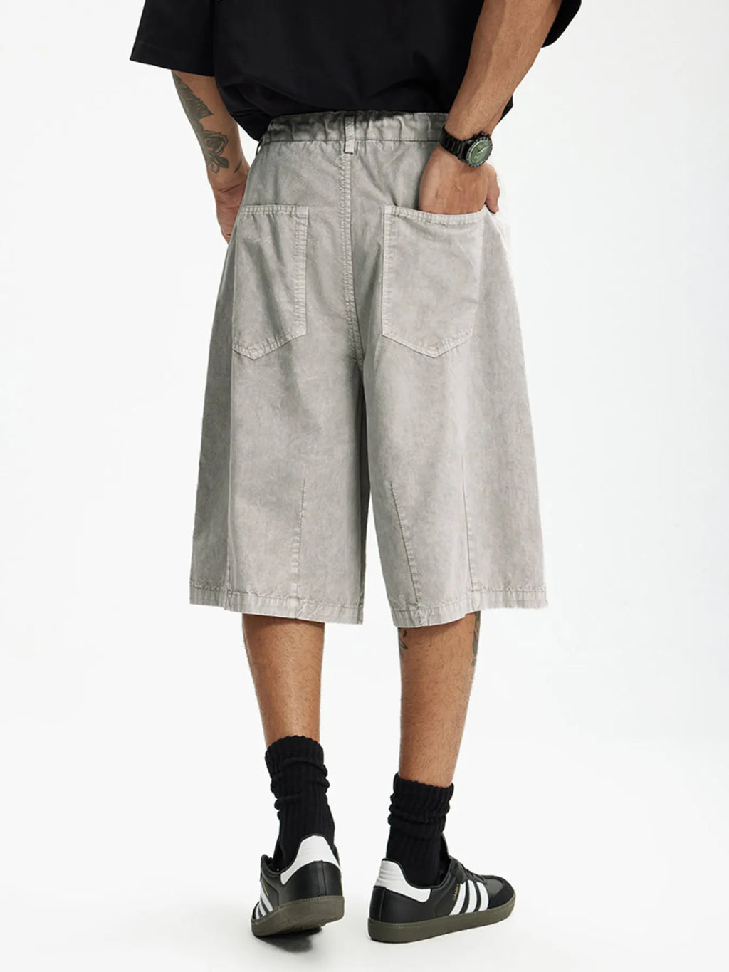 Men's Wide-Leg Shorts - URBANPICK FASHION