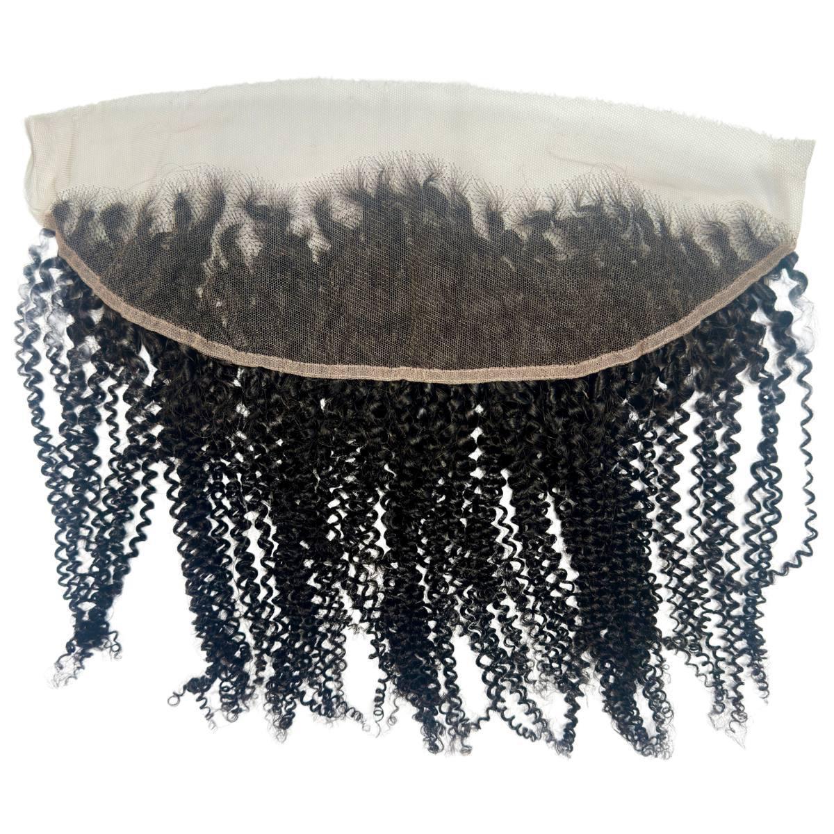 Afro Kinky 13x4 HD Lace Human Hair Frontal - URBANPICK FASHION