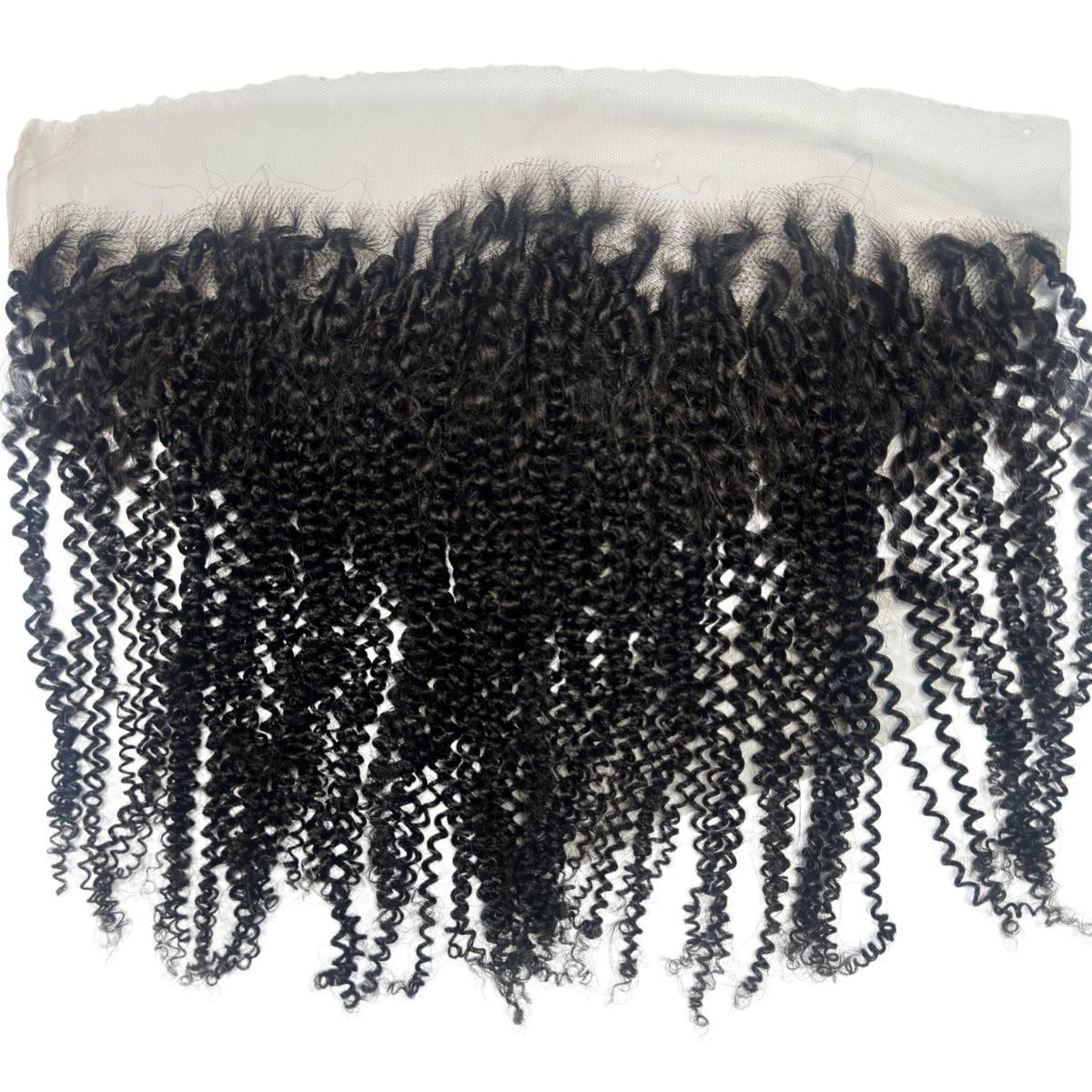 Afro Kinky 13x4 HD Lace Human Hair Frontal - URBANPICK FASHION