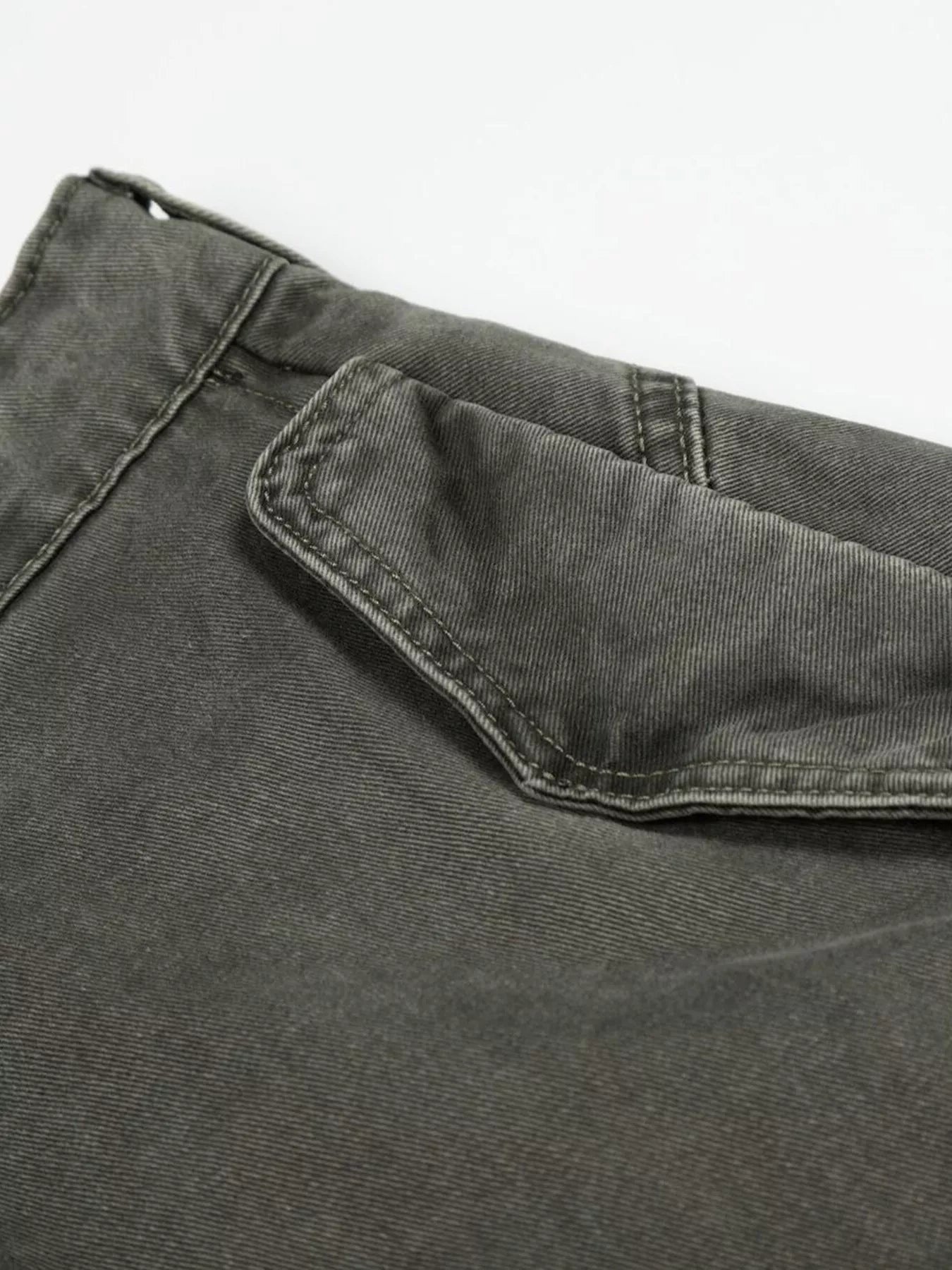 Men's Wide Leg Cargo Pants - URBANPICK FASHION
