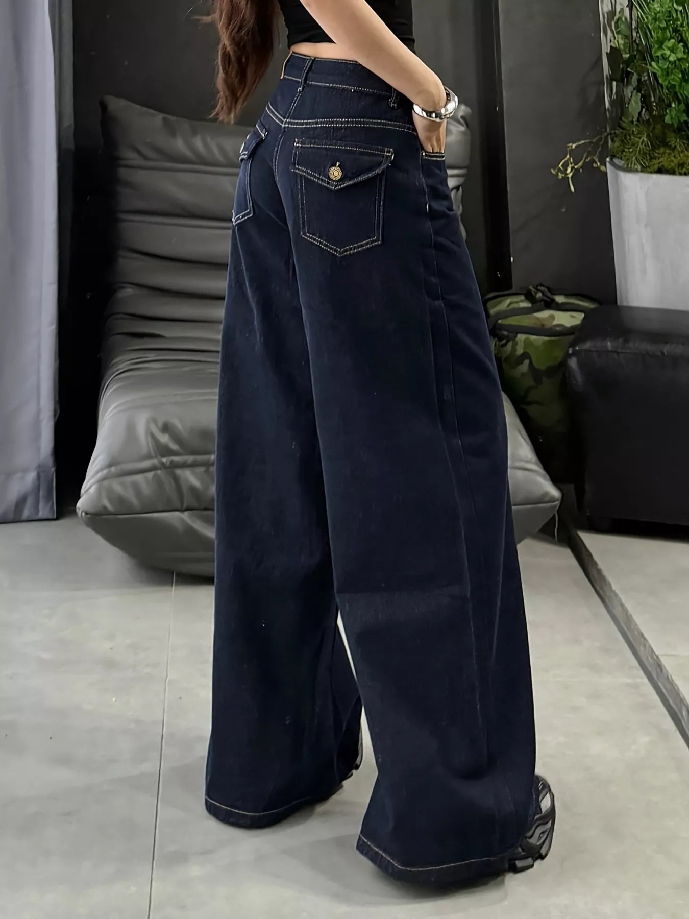 Wide Leg Jeans - URBANPICK FASHION