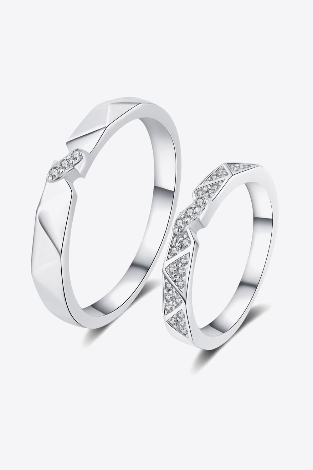 Moissanite Minimalist Rhodium-Plated Ring - URBANPICK FASHION