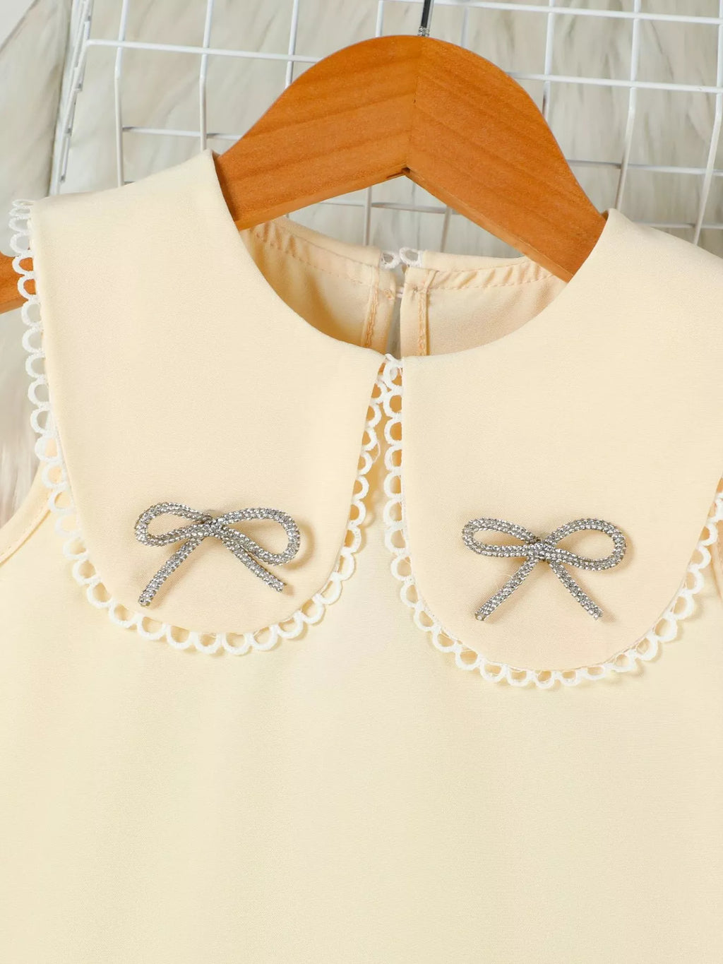 Children's Bow-Accented Pleated Dress - URBANPICK FASHION