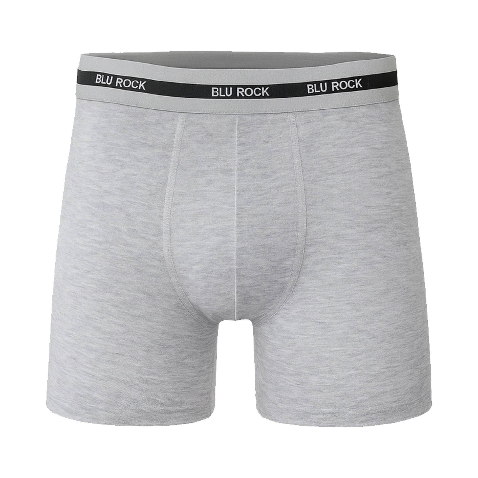 Men's 8-Pack Cotton Stretch Boxer Briefs (S-2XL): Charcoal/Navy/Black/Aqua/Red/Heather Grey / 2XL