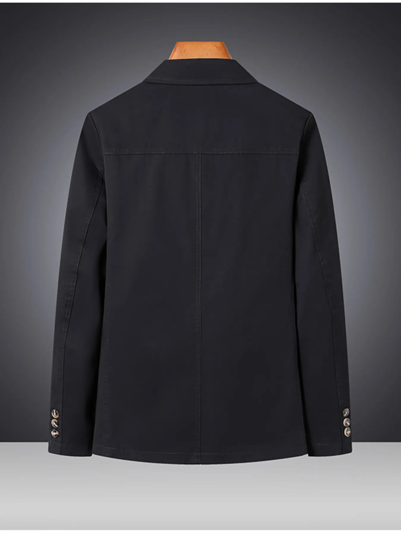 Men's Plus Size Lapel Collar Long Sleeve Blazer - URBANPICK FASHION