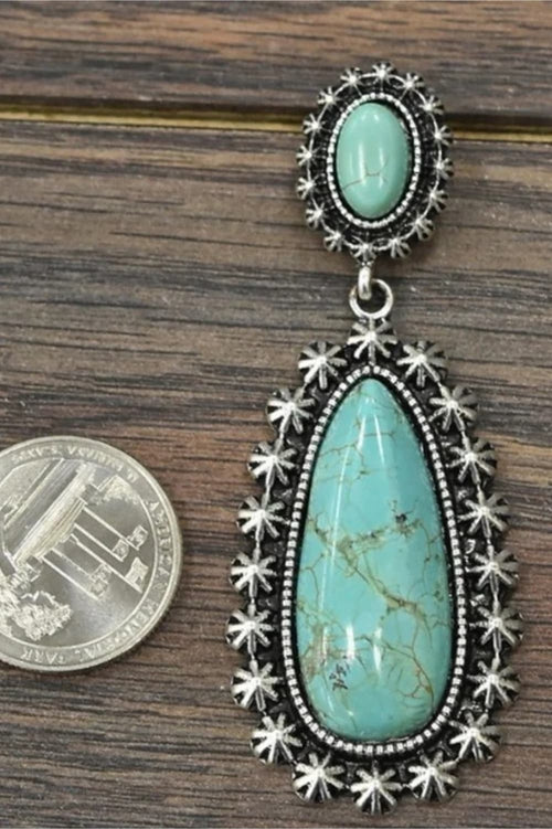 Artificial Turquoise Earrings - URBANPICK FASHION