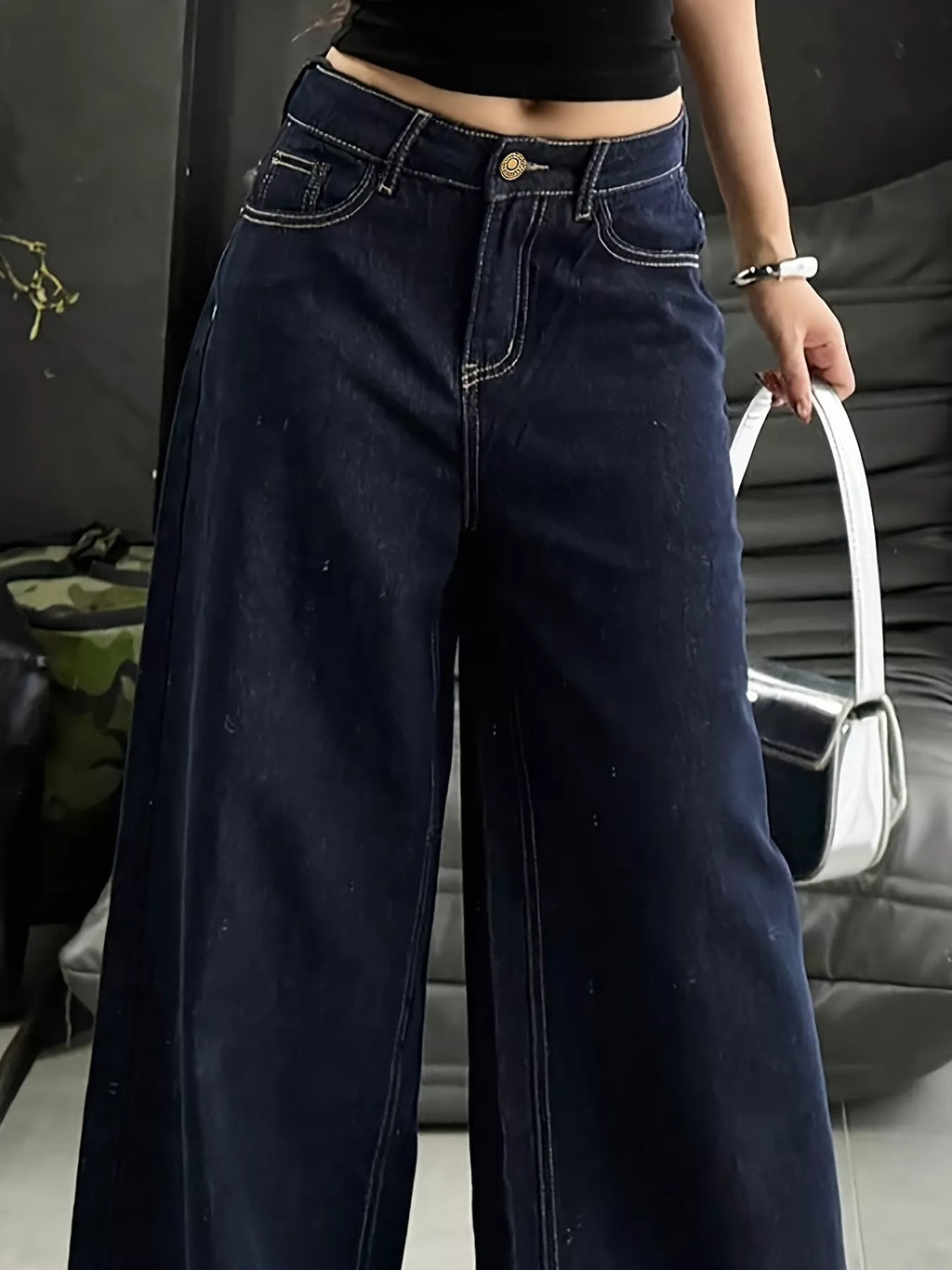 Wide Leg Jeans - URBANPICK FASHION