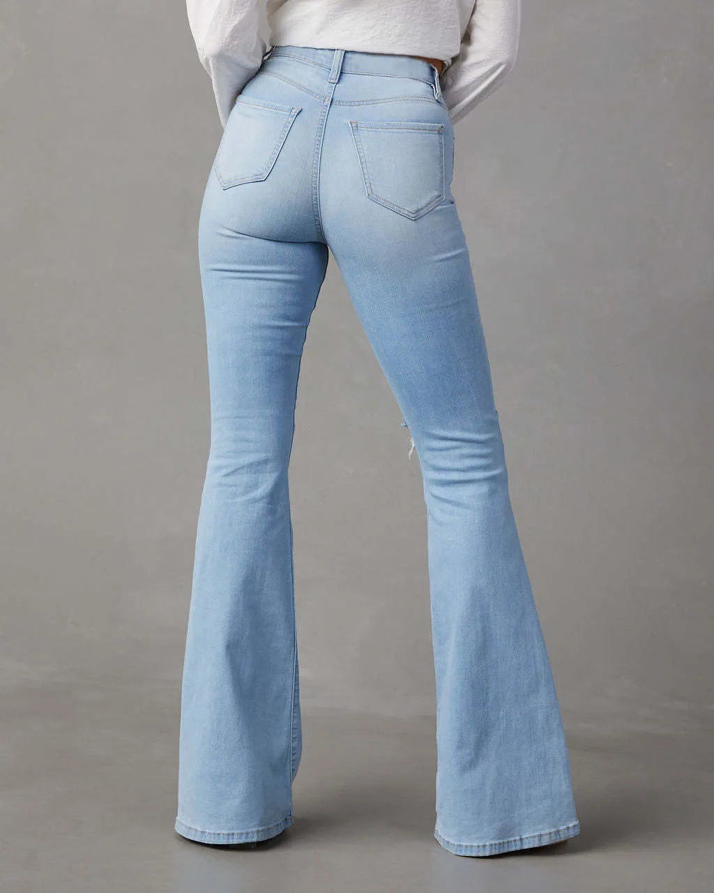 Distressed Jeans with Pockets - URBANPICK FASHION