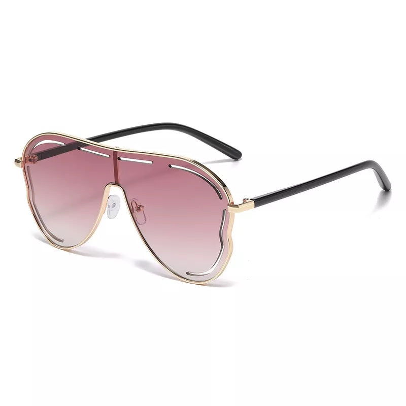 Oversized Aviator Gradient Sunglasses - URBANPICK FASHION