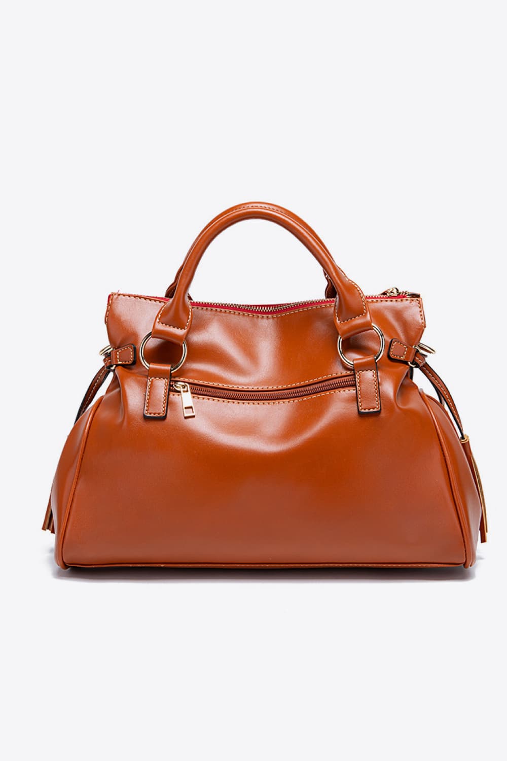 PU Leather Handbag with Tassels - URBANPICK FASHION