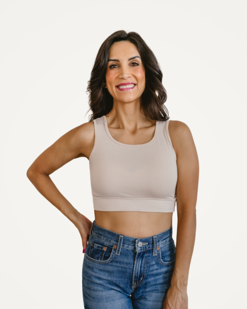 Classic Wide Strap Tank Halftee - URBANPICK FASHION