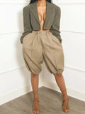 Pleated Detail High Waist Shorts - URBANPICK FASHION