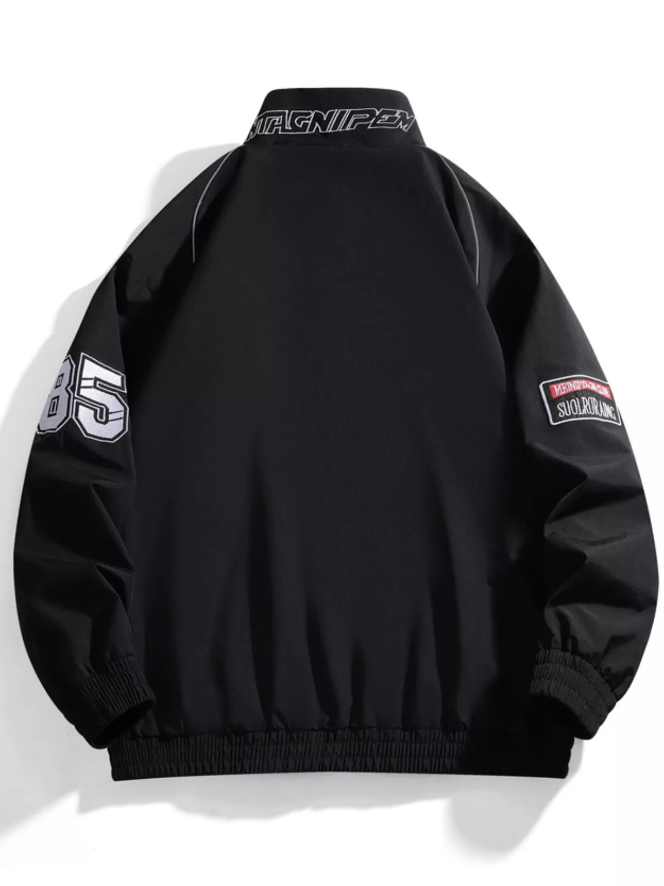 Men's Racing-Inspired Zip Up Bomber Jacket - URBANPICK FASHION