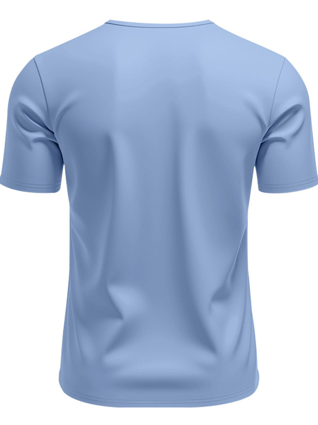 Men's Full Size Casual V-Neck Short Sleeve T-Shirt Plus Size - URBANPICK FASHION