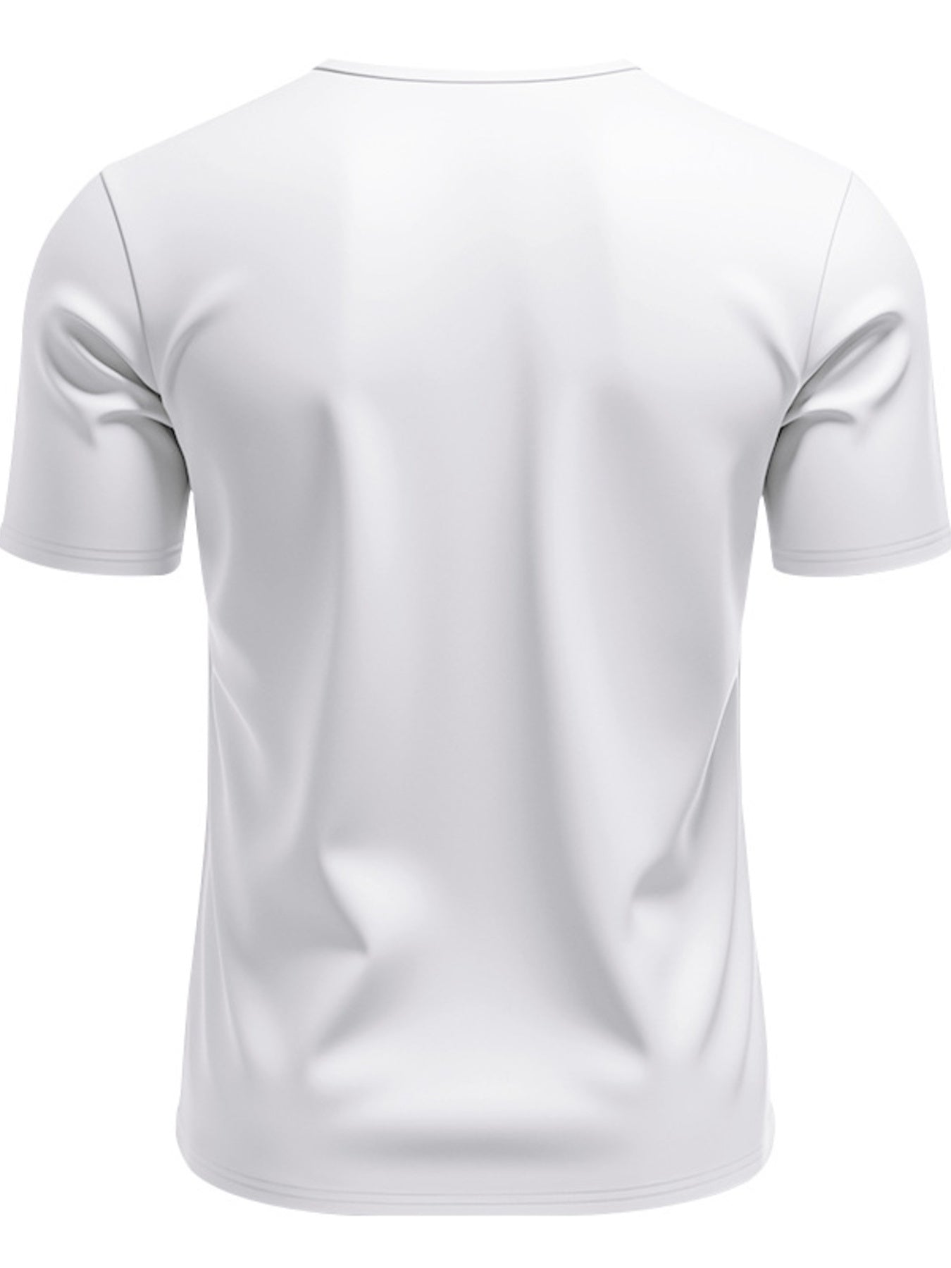 Men's Full Size Casual V-Neck Short Sleeve T-Shirt Plus Size - URBANPICK FASHION