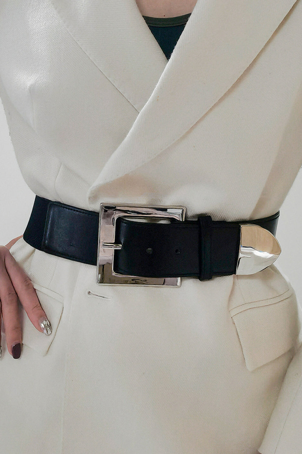 Zinc Alloy Buckle PU Leather Belt - URBANPICK FASHION