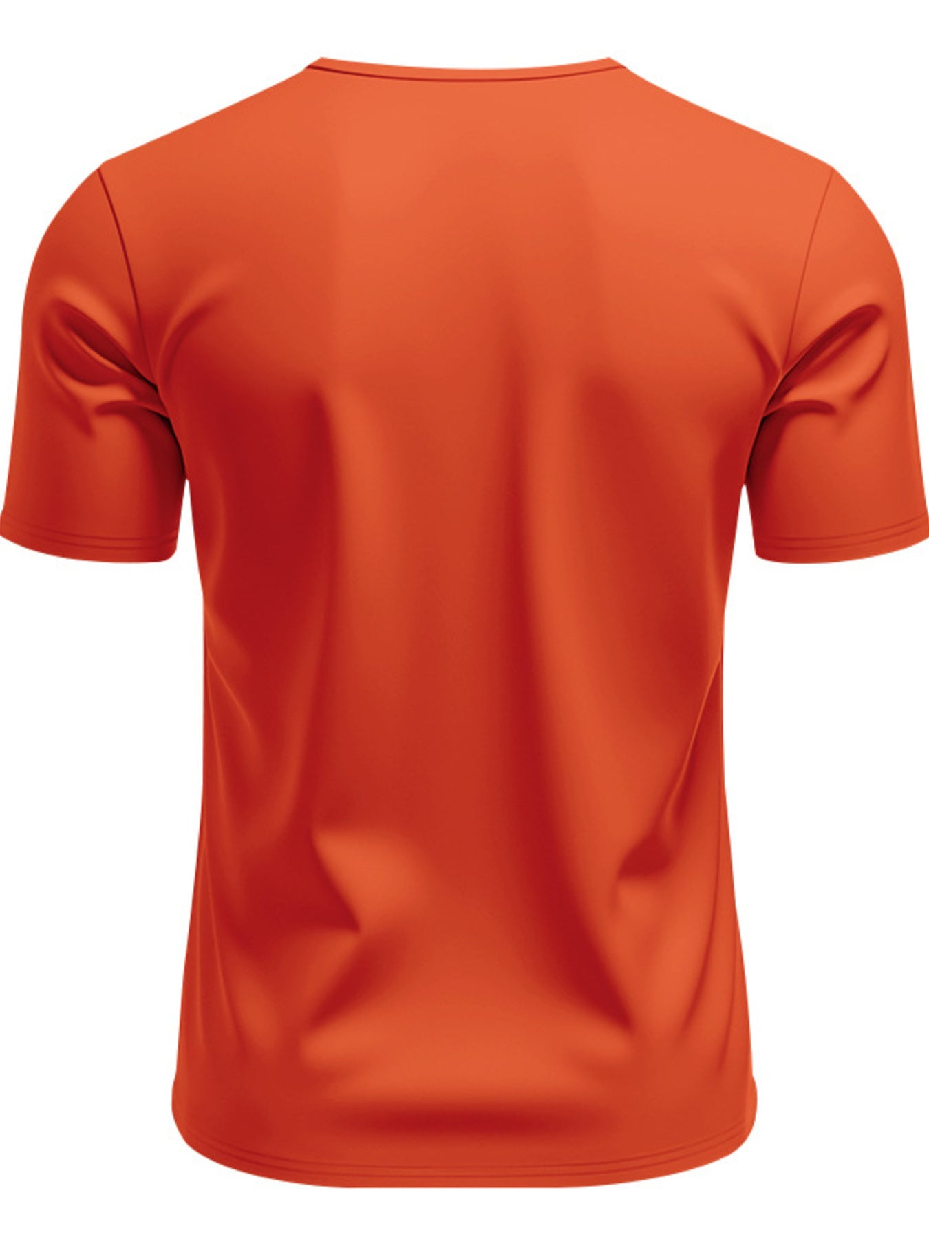 Men's Full Size Casual V-Neck Short Sleeve T-Shirt Plus Size - URBANPICK FASHION