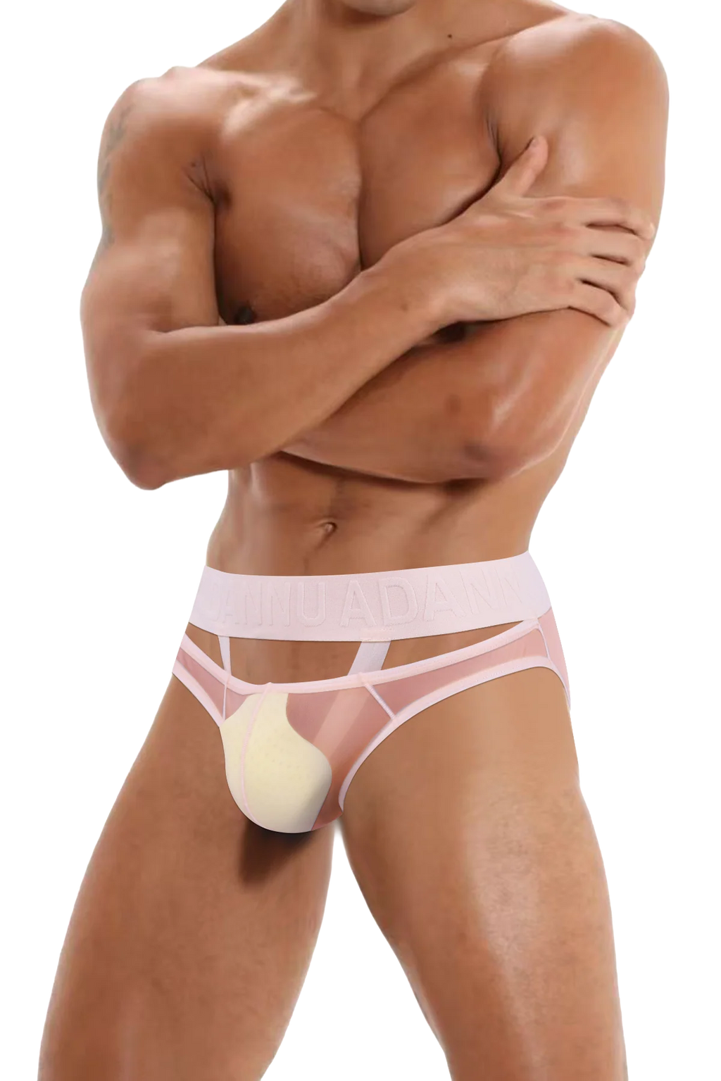Men’s Sexy Sheer Thong with Ring & Strap Design - URBANPICK FASHION