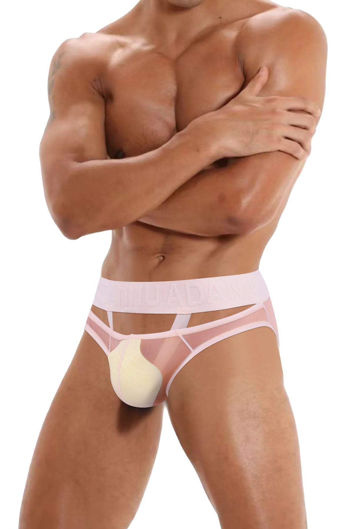 Men’s Sexy Sheer Thong with Ring & Strap Design - URBANPICK FASHION
