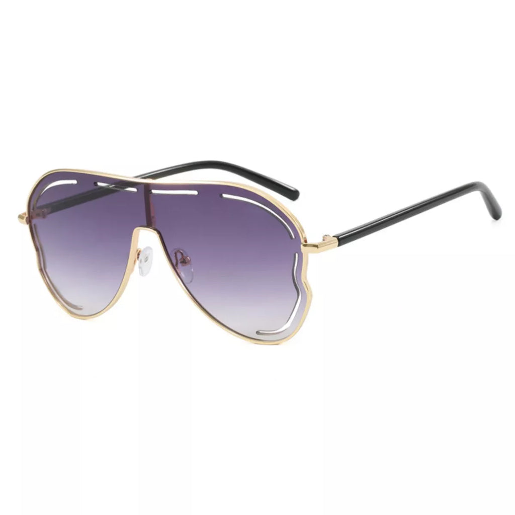 Oversized Aviator Gradient Sunglasses - URBANPICK FASHION