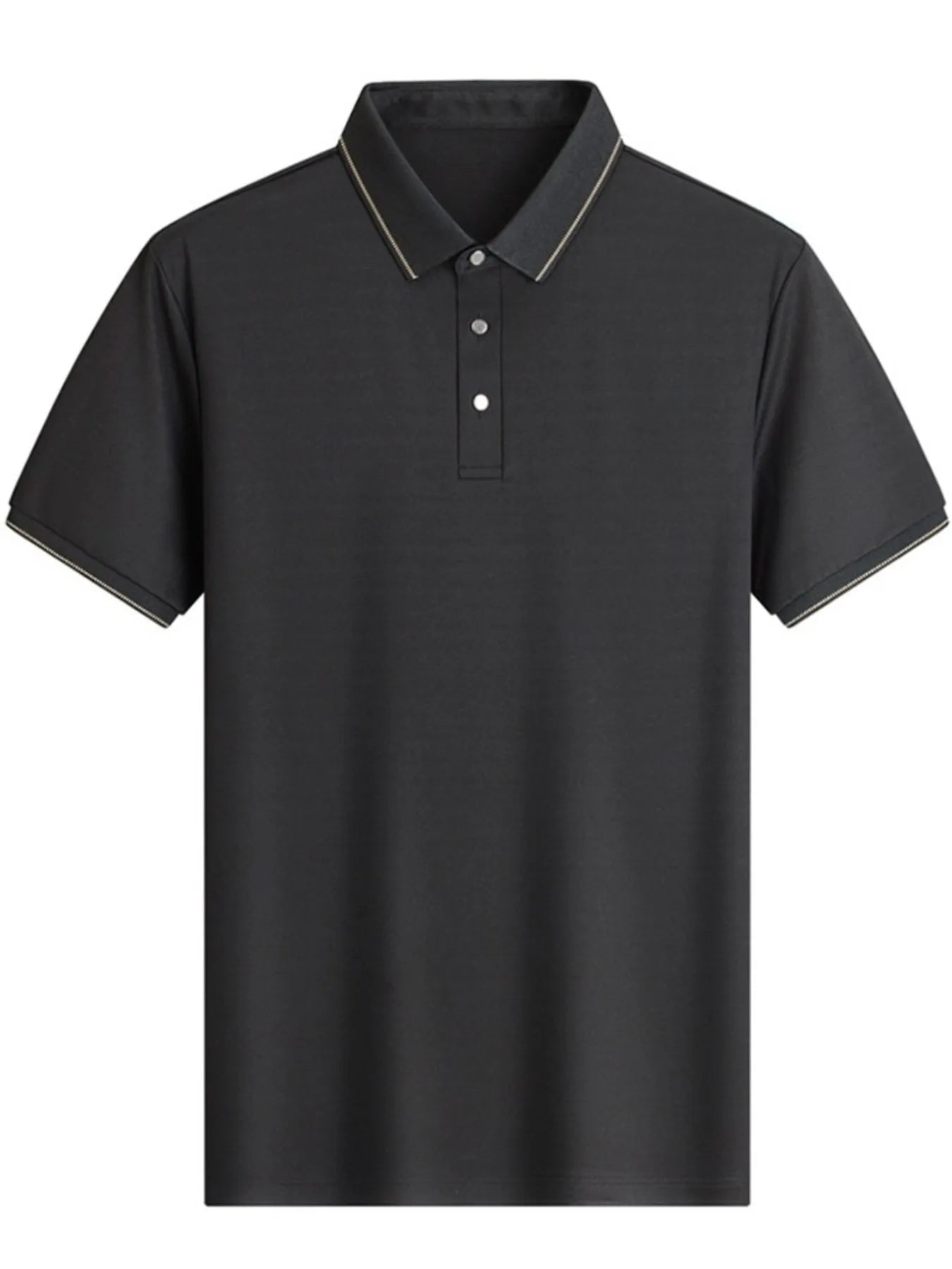 Men's Button Detail Short Sleeve Polo - URBANPICK FASHION