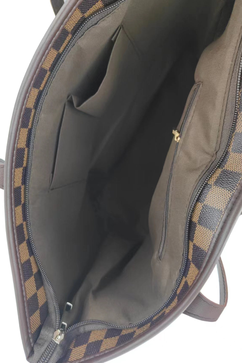 Checkered PVC Two-Piece Bag Set - URBANPICK FASHION