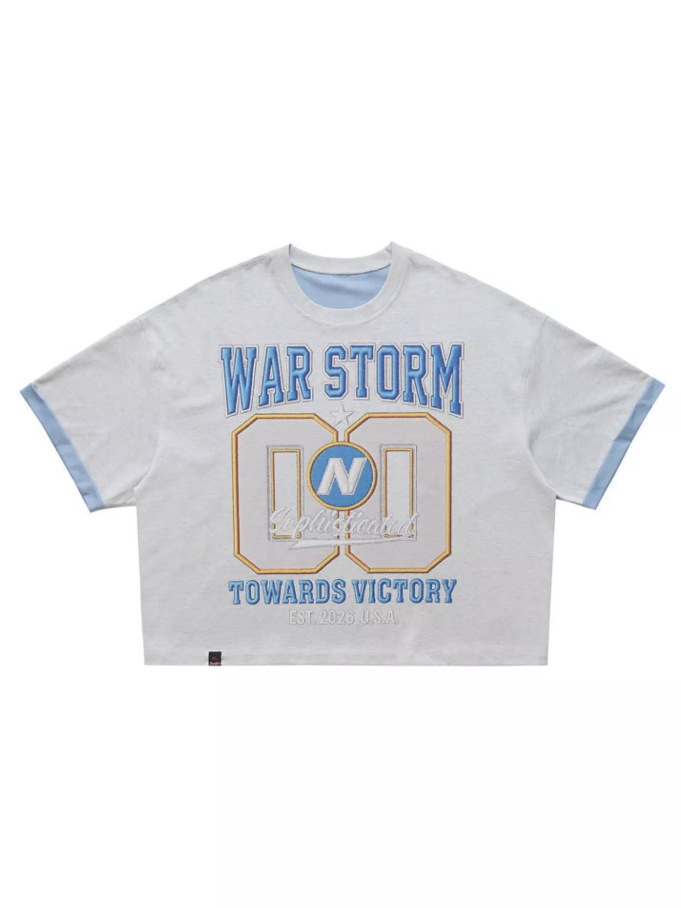 Men's War Storm Graphic Round Neck T-Shirt - URBANPICK FASHION