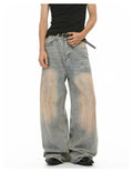 Men's Baggy Vintage Wash Jeans - URBANPICK FASHION