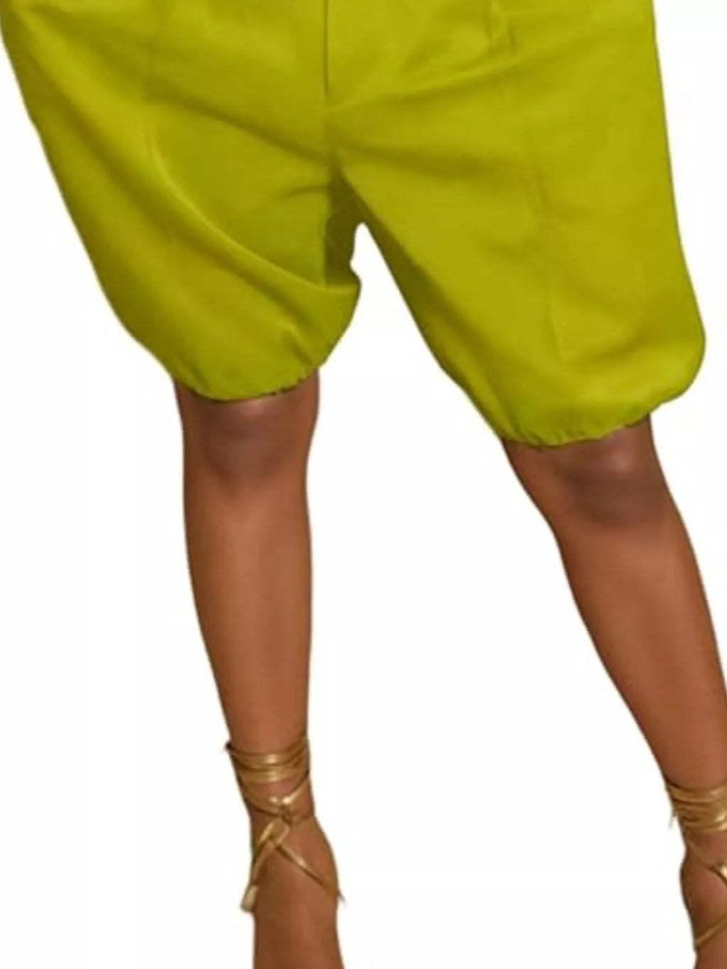 Pleated Detail High Waist Shorts - URBANPICK FASHION