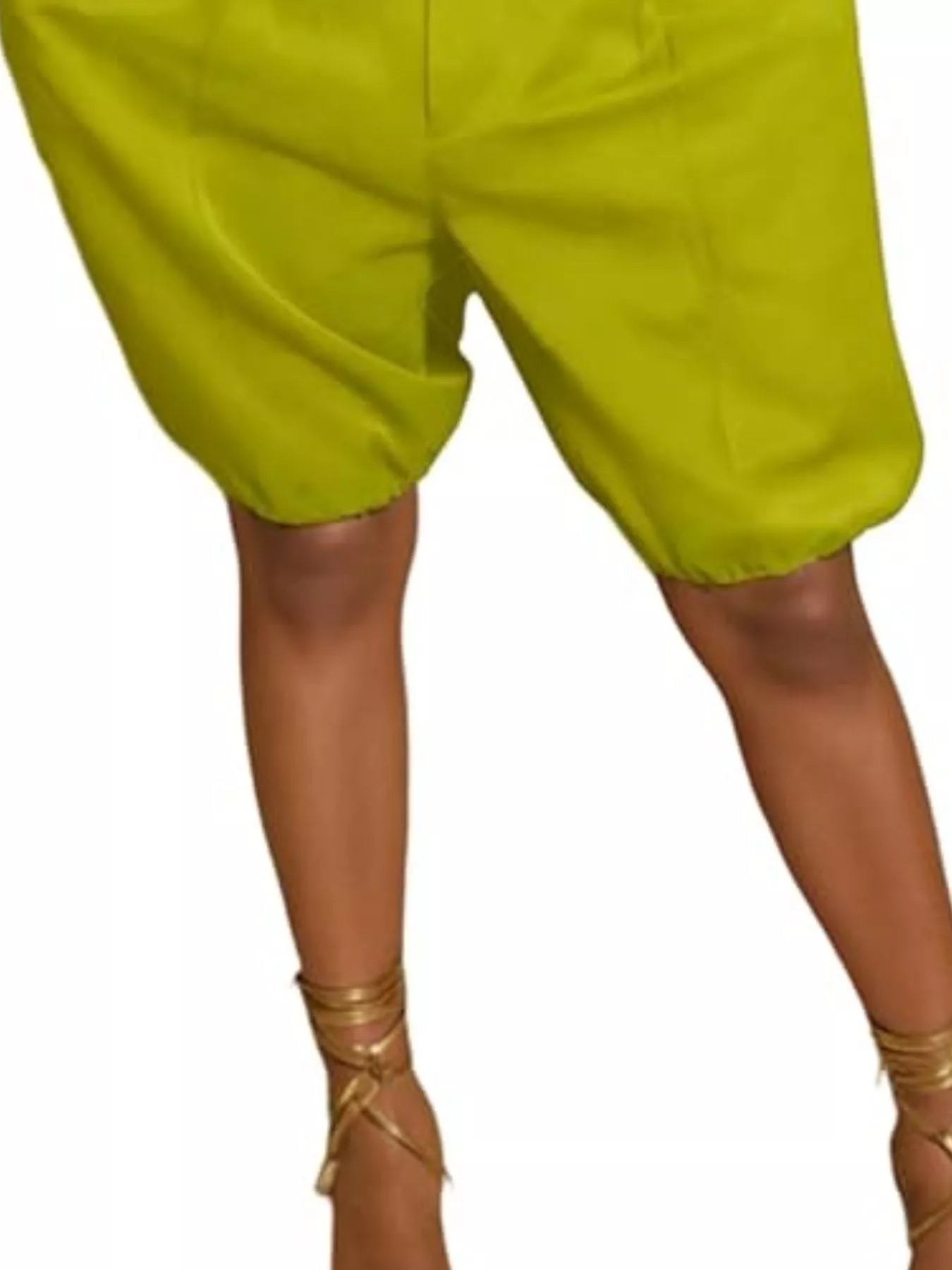 Pleated Detail High Waist Shorts - URBANPICK FASHION