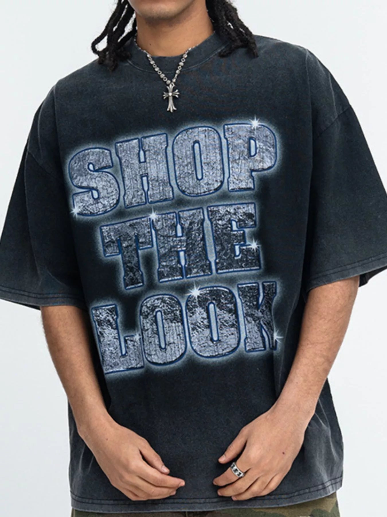 Men's Letter Graphic Short Sleeve T-Shirt - URBANPICK FASHION