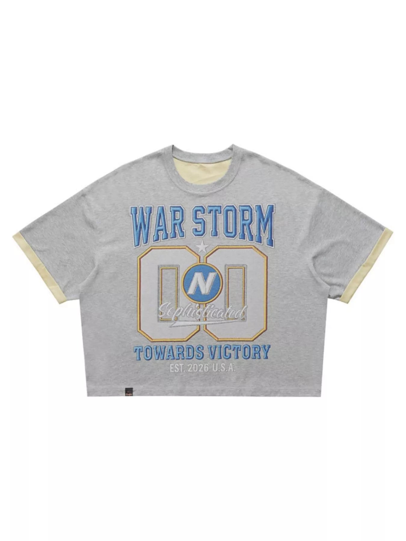 Men's War Storm Graphic Round Neck T-Shirt - URBANPICK FASHION