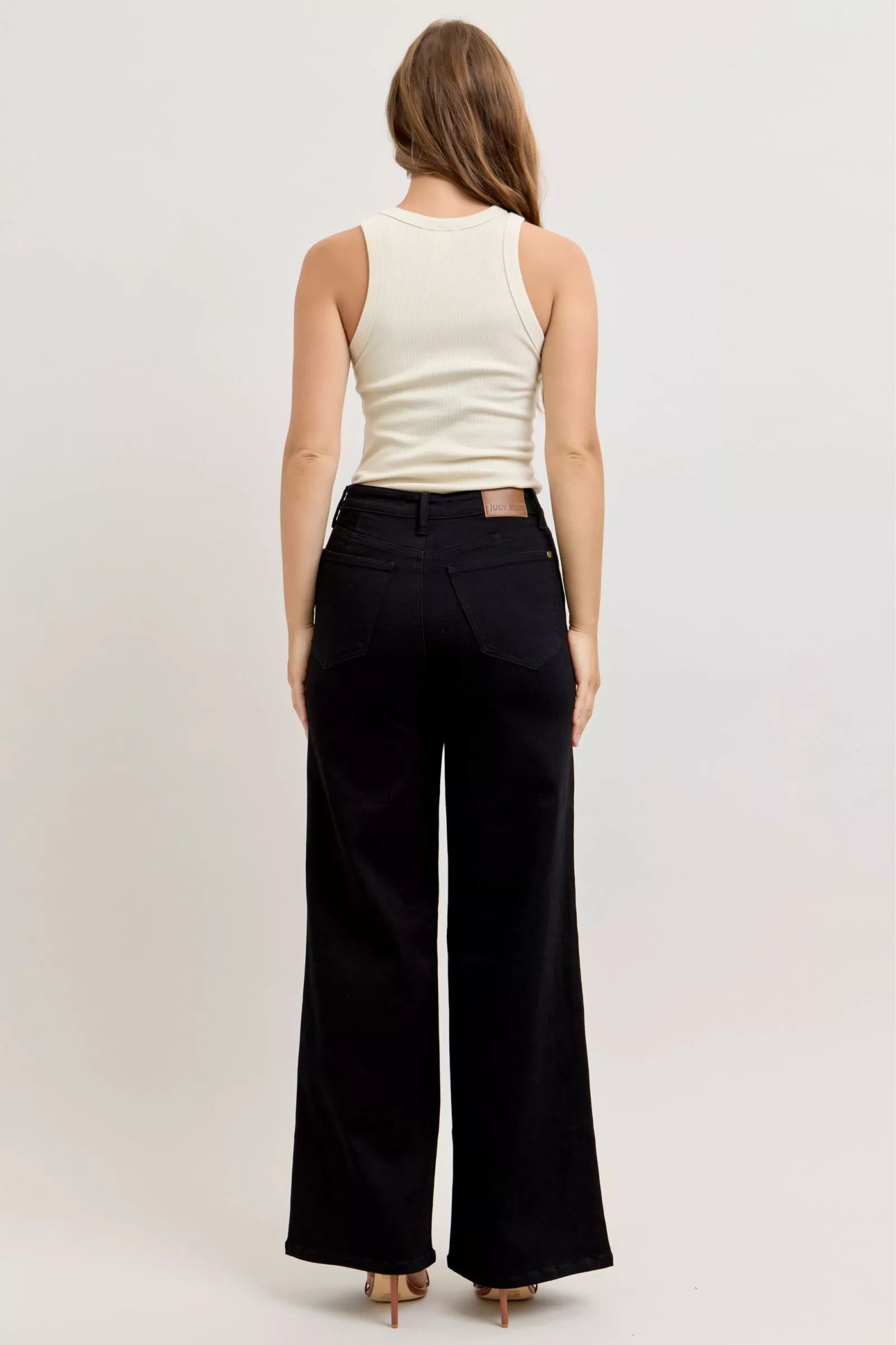 Judy Blue High-Waisted Wide Leg Jeans - URBANPICK FASHION