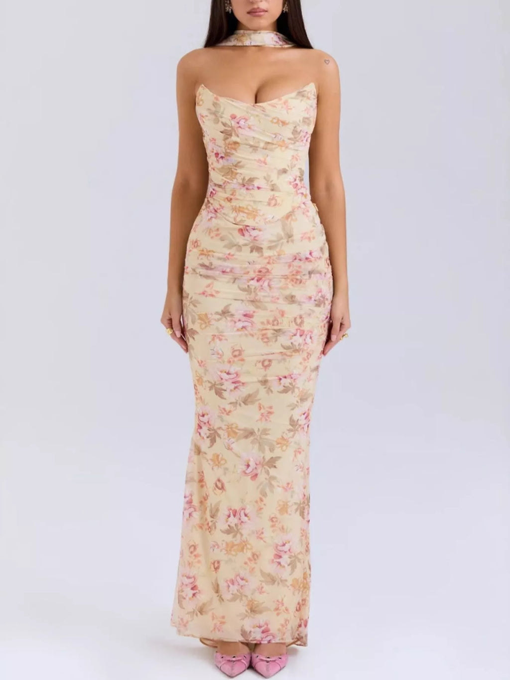 Tube Top and Maxi Skirt Set - URBANPICK FASHION
