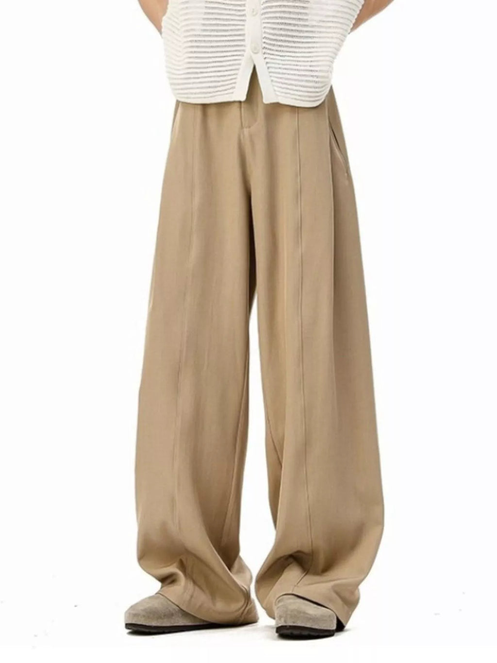 Men's Plus Size Wide-Leg Pants - URBANPICK FASHION