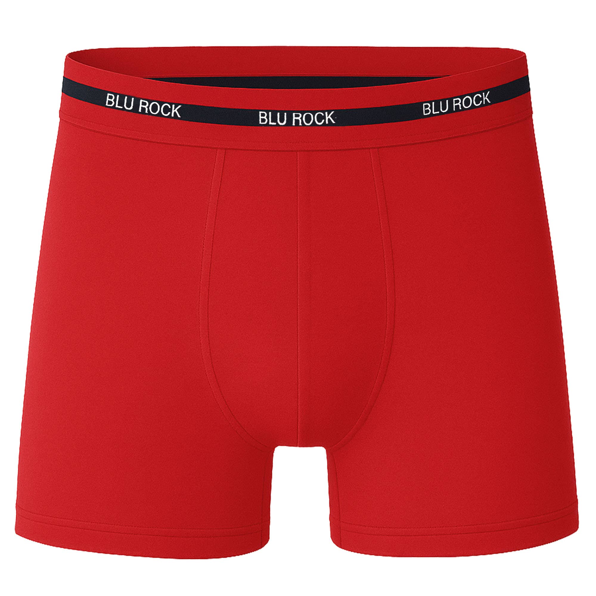 Men's 8-Pack Cotton Stretch Boxer Briefs (S-2XL): Charcoal/Navy/Black/Aqua/Red/Heather Grey / 2XL