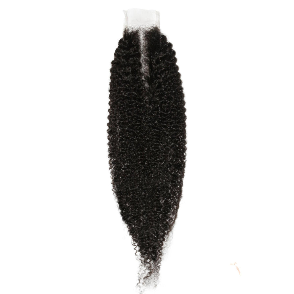 Afro Kinky 2x6 Transparent Lace Human Hair Closure - URBANPICK FASHION