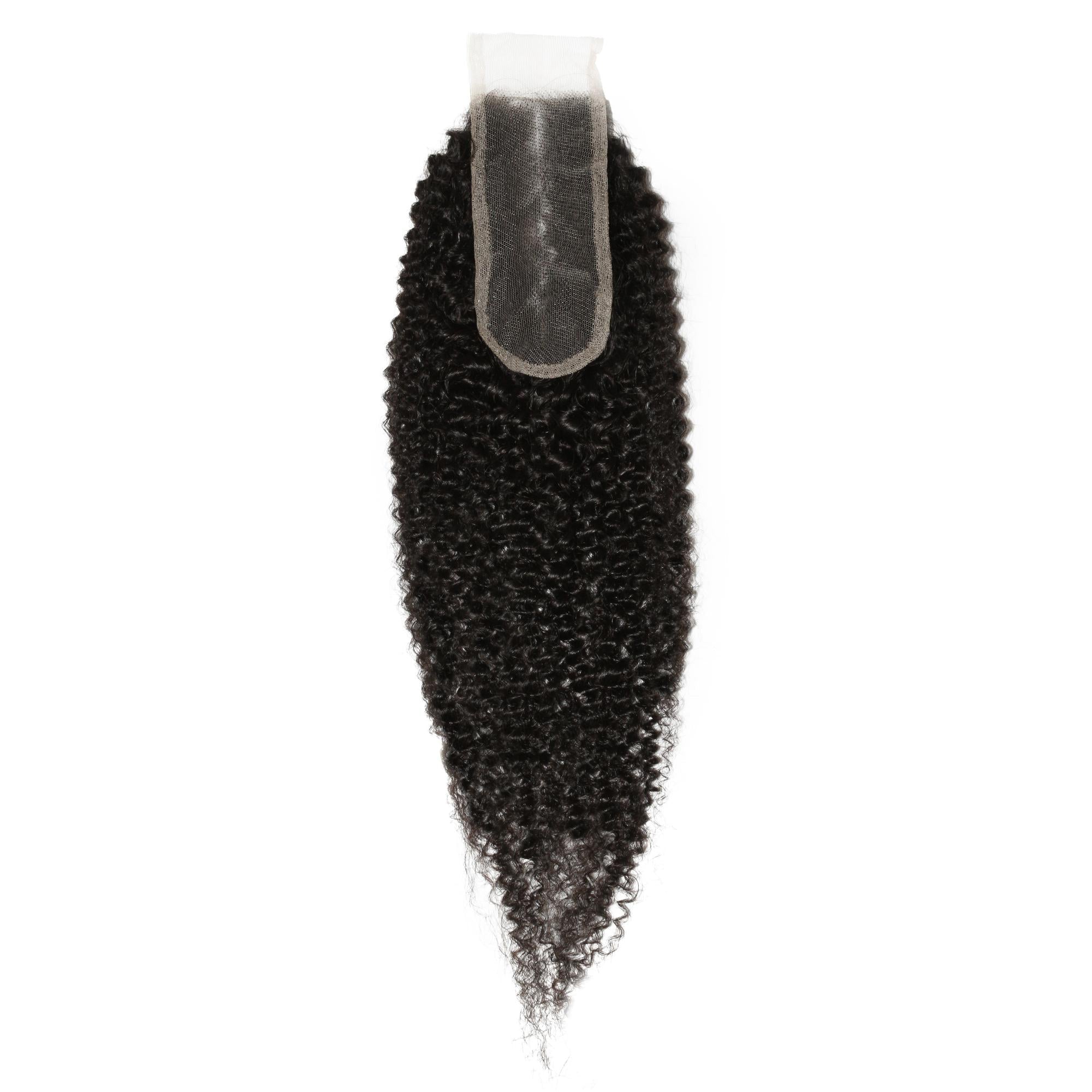 Afro Kinky 2x6 Transparent Lace Human Hair Closure - URBANPICK FASHION