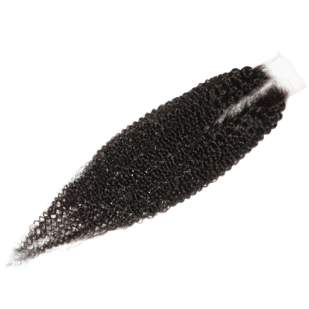 Afro Kinky 2x6 Transparent Lace Human Hair Closure - URBANPICK FASHION