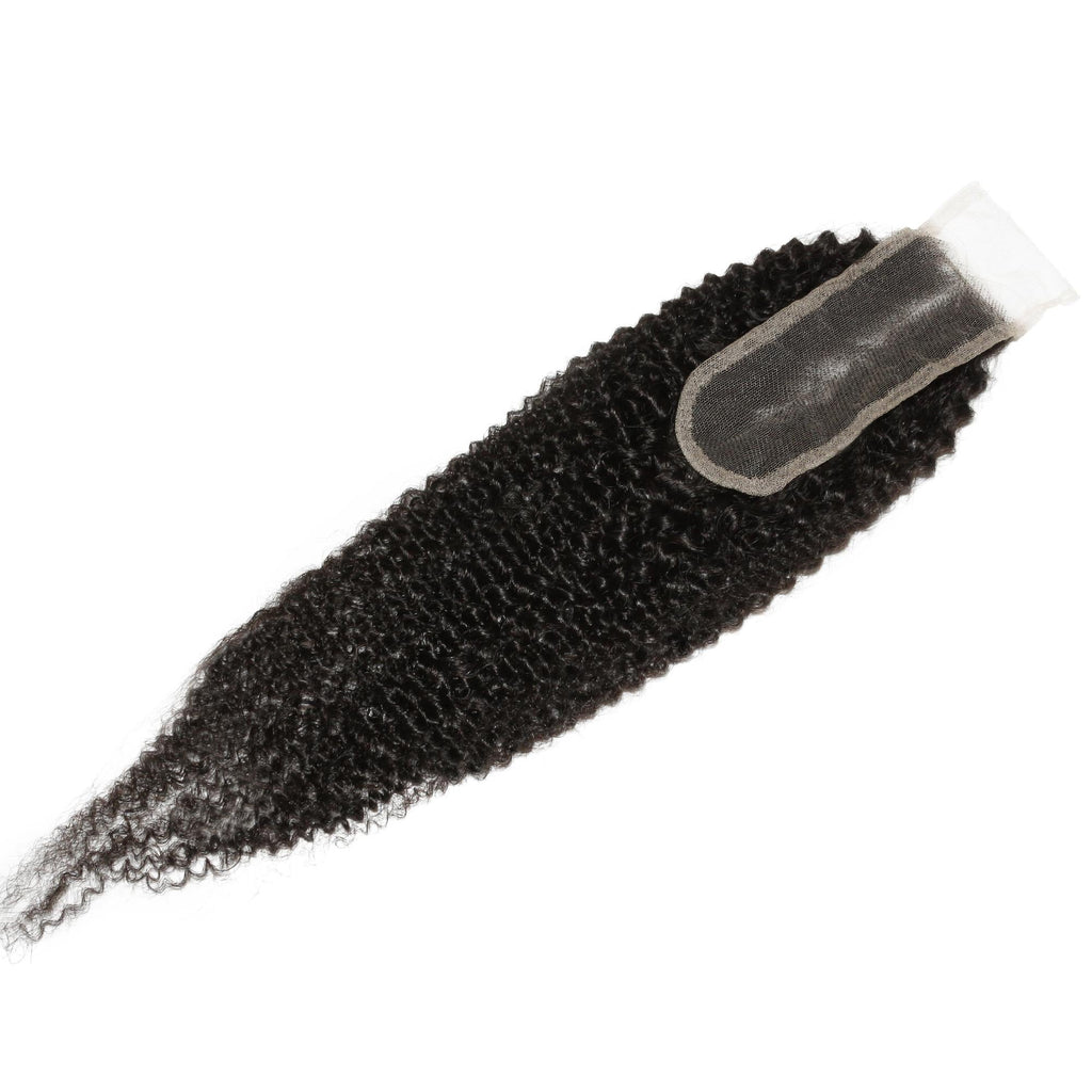 Afro Kinky 2x6 Transparent Lace Human Hair Closure - URBANPICK FASHION