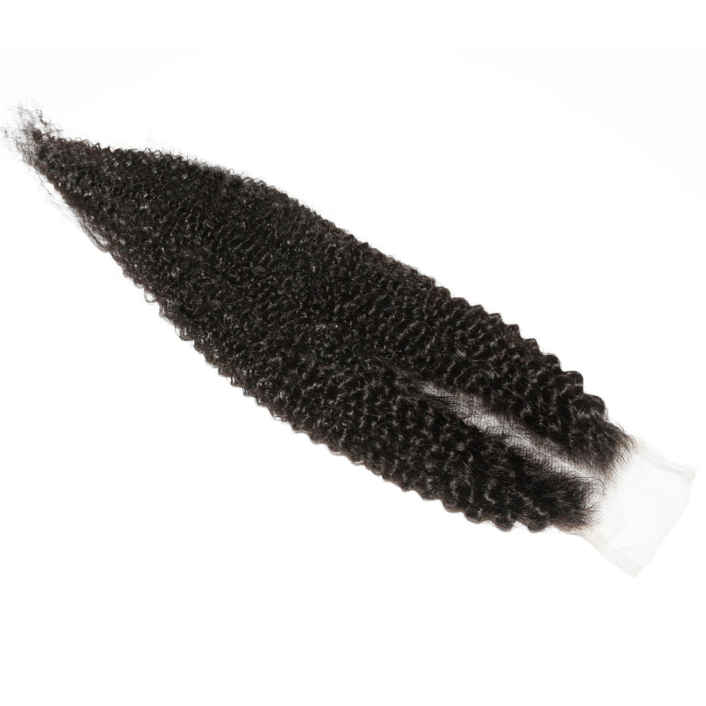 Afro Kinky 2x6 Transparent Lace Human Hair Closure - URBANPICK FASHION