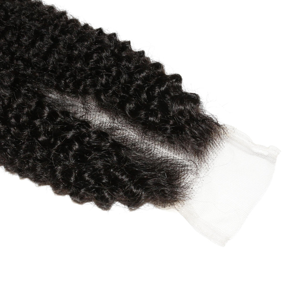 Afro Kinky 2x6 Transparent Lace Human Hair Closure - URBANPICK FASHION