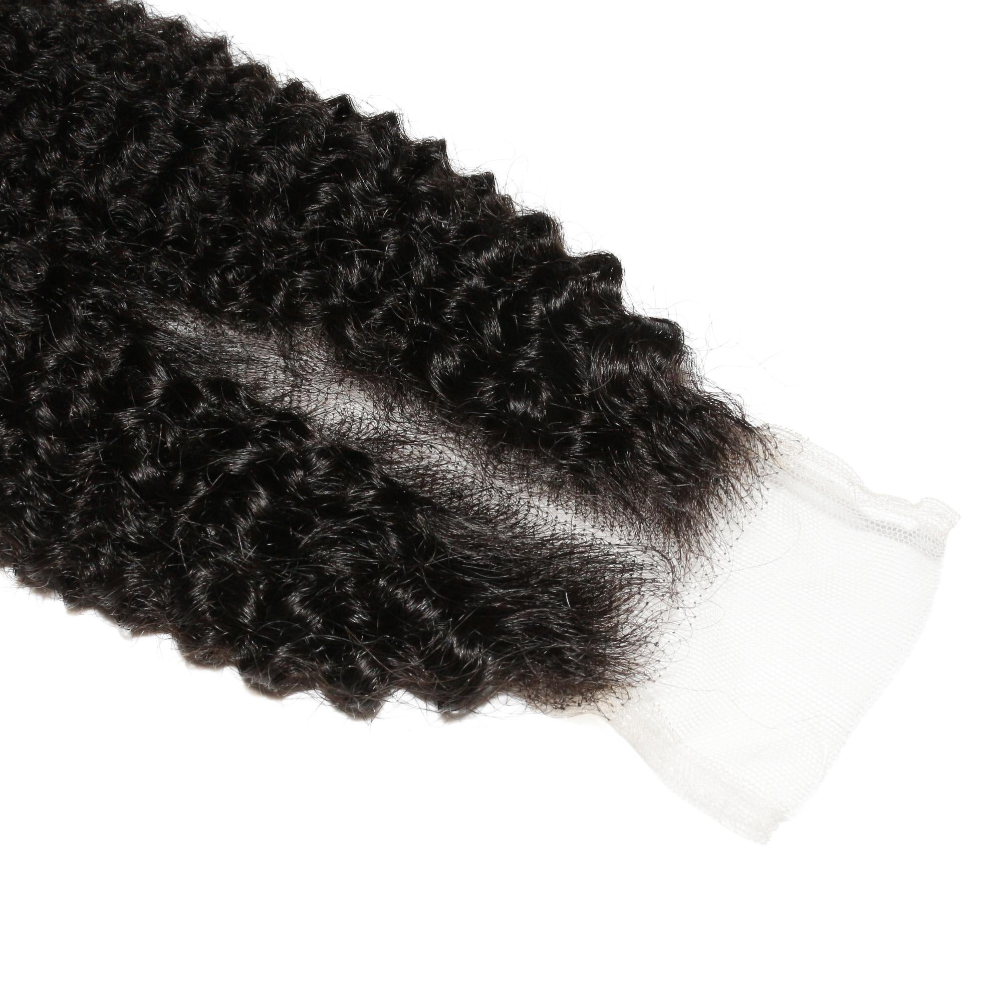 Afro Kinky 2x6 Transparent Lace Human Hair Closure - URBANPICK FASHION