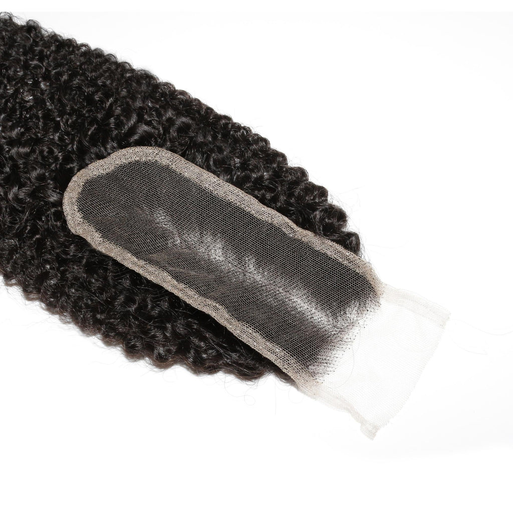 Afro Kinky 2x6 Transparent Lace Human Hair Closure - URBANPICK FASHION