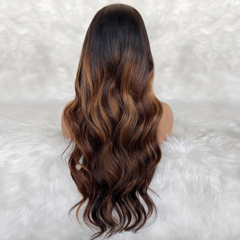 Raw Ava Glueless 5x5 HD Lace Professionally Colored 100% Human Hair Closure Wig - URBANPICK FASHION